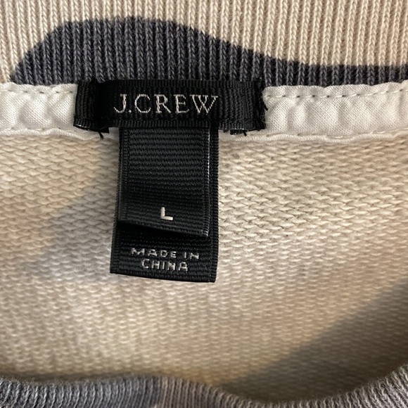 J. Crew Faded Gray Camo Sweatshirt Pullover EUC - Picture 6 of 9